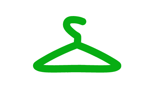 Black White Simple Clothing Shop Business Logo