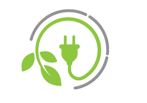 Green Grey Leaf Logo Design Branding Identity for Eco Green Energy Power (1)